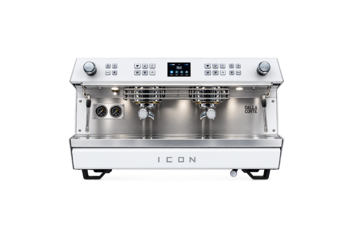 DALLA CORTE - Icon Espresso Coffee Machine 2GR Duel Boiler White - MC-ICOU-2-STD