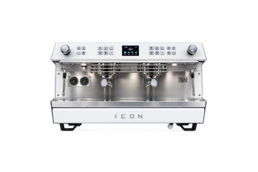 DALLA CORTE - Icon Espresso Coffee Machine 2GR Duel Boiler White - MC-ICOU-2-STD